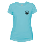 Retro Compass Yellowstone National Park Microfiber Short Sleeve Women's T-Shirt