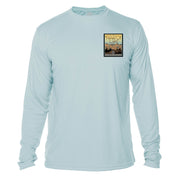Range Of Light Vintage Destinations Long Sleeve Men's Microfiber Men's T-Shirt