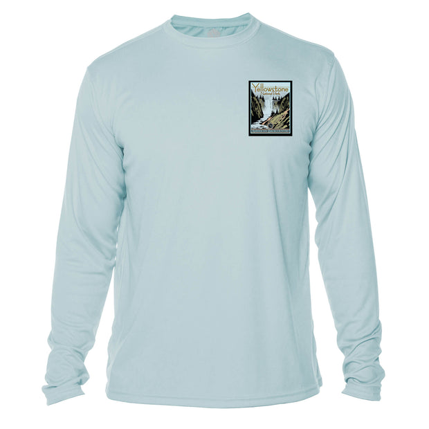 Yellowstone National Park Vintage Destinations Long Sleeve Men's Microfiber Men's T-Shirt