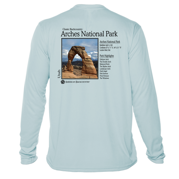 Arches National Park Classic Backcountry Long Sleeve Microfiber Men's T-Shirt