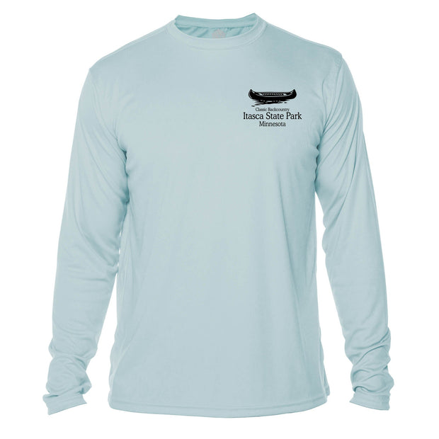 Itasca State Park Classic Backcountry Long Sleeve Microfiber Men's T-Shirt