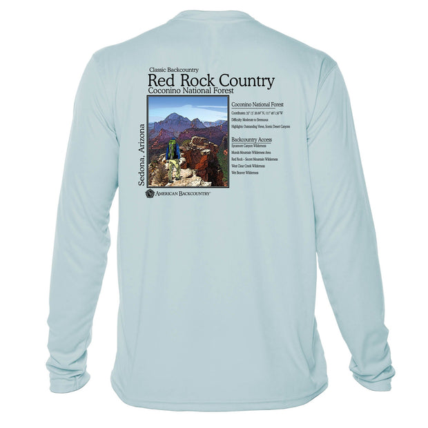 Red Rock Country Classic Backcountry Long Sleeve Microfiber Men's T-Shirt