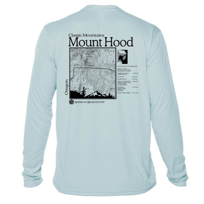 Mount Hood Classic Mountain Long Sleeve Microfiber Men's T-Shirt