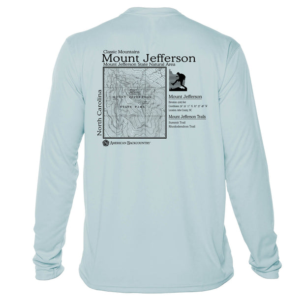 Mount Jefferson Classic Mountain Long Sleeve Microfiber Men's T-Shirt