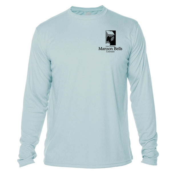 Maroon Bells Classic Mountain Long Sleeve Microfiber Men's T-Shirt