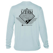Utah Diamond Topo Long Sleeve Microfiber Men's T-Shirt