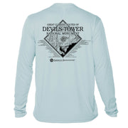 Devils Tower Diamond Topo Long Sleeve Microfiber Men's T-Shirt