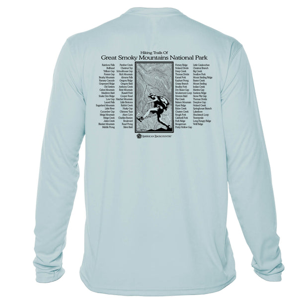 Smoky Mountain National Park Great Trails Long Sleeve Microfiber Men's T-Shirt