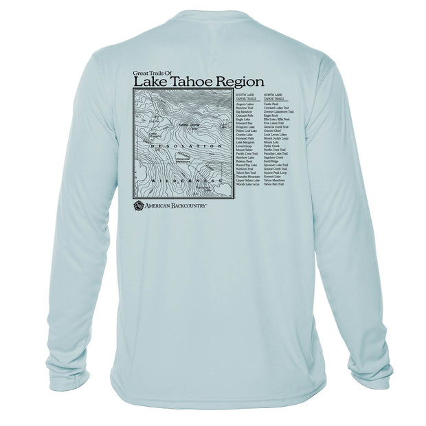 Lake Tahoe Great Trails Long Sleeve Microfiber Men's T-Shirt