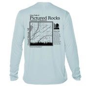 Pictured Rocks Great Trails Long Sleeve Microfiber Men's T-Shirt