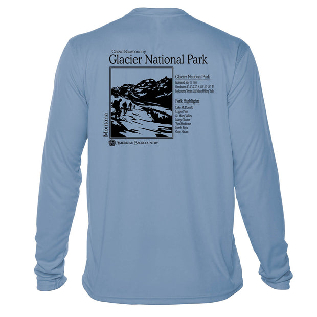 Glacier National Park Classic Backcountry Long Sleeve Microfiber Men's T-Shirt