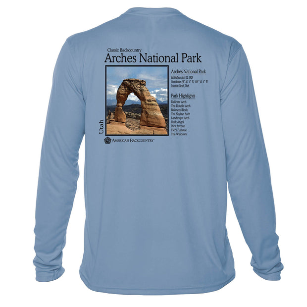 Arches National Park Classic Backcountry Long Sleeve Microfiber Men's T-Shirt