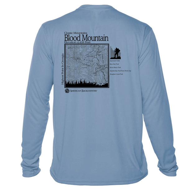 Blood Mountain Classic Mountain Long Sleeve Microfiber Men's T-Shirt