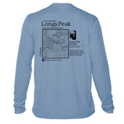Longs Peak Classic Mountain Long Sleeve Microfiber Men's T-Shirt