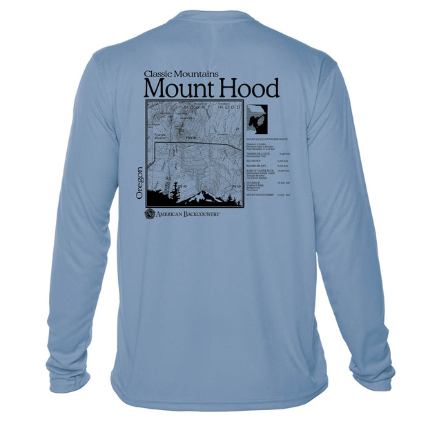 Mount Hood Classic Mountain Long Sleeve Microfiber Men's T-Shirt