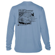 Half Dome Classic Mountain Long Sleeve Microfiber Men's T-Shirt