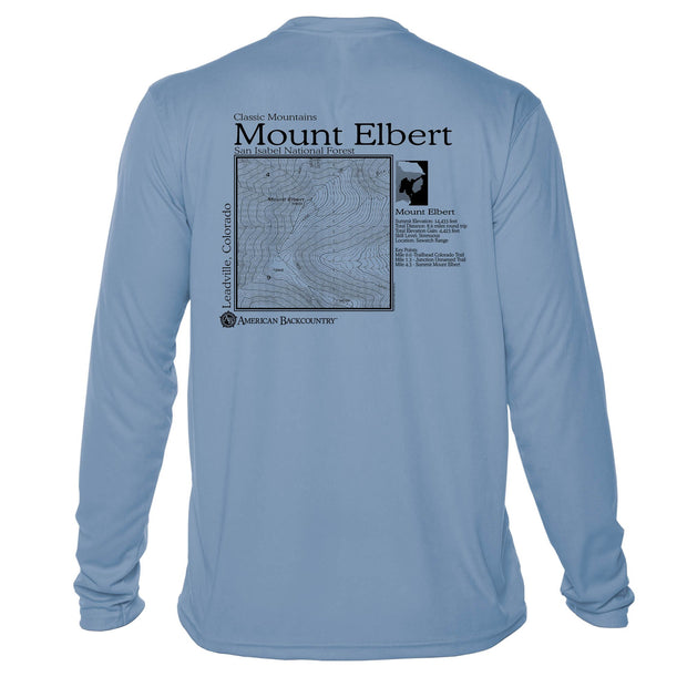 Mount Elbert Classic Mountain Long Sleeve Microfiber Men's T-Shirt