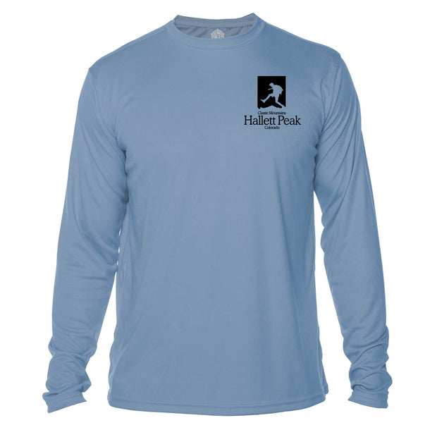 Hallett Peak Classic Mountain Long Sleeve Microfiber Men's T-Shirt