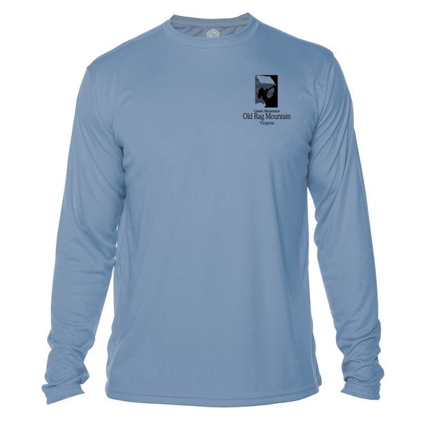 Pikes Peak Classic Mountain Long Sleeve Microfiber Men's T-Shirt