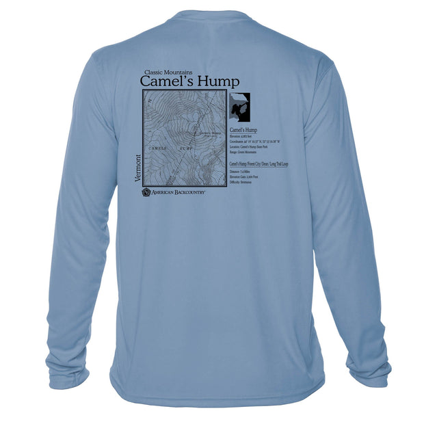 Camels Hump Classic Mountain Long Sleeve Microfiber Men's T-Shirt