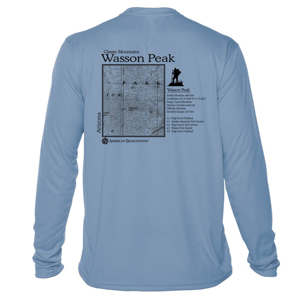 Wasson Peak Classic Mountain Long Sleeve Microfiber Men's T-Shirt