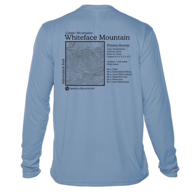 Whiteface Mountain Classic Mountain Long Sleeve Microfiber Men's T-Shirt