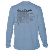 Jay Peak Classic Mountain Long Sleeve Microfiber Men's T-Shirt