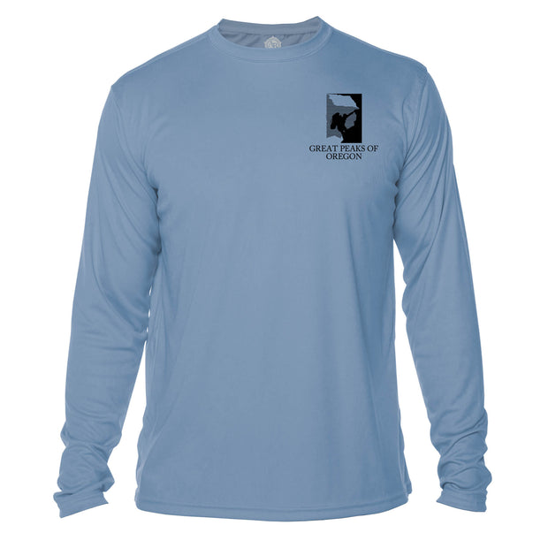 Oregon Diamond Topo Long Sleeve Microfiber Men's T-Shirt