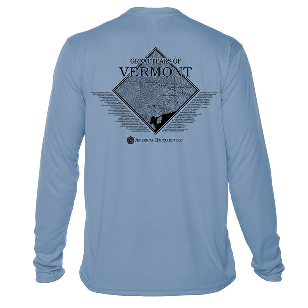 Vermont Diamond Topo Long Sleeve Microfiber Men's T-Shirt