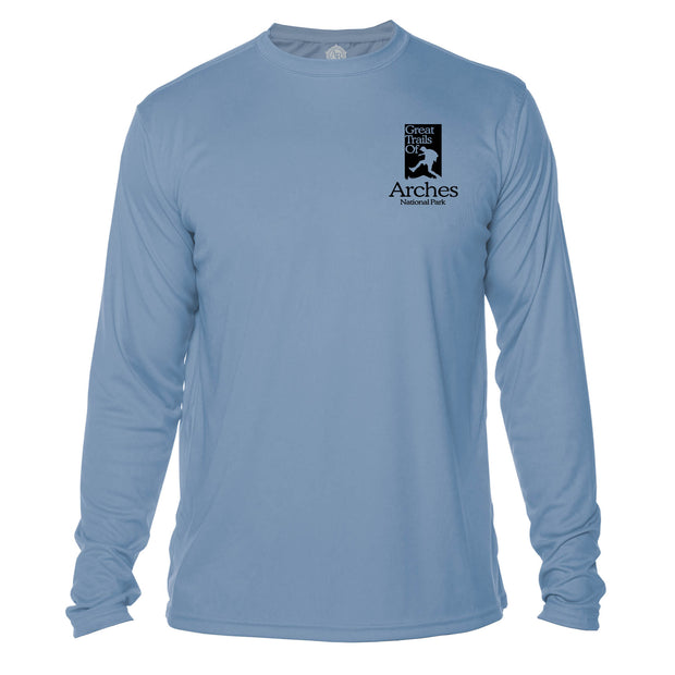 Arches National Park Great Trails Long Sleeve Microfiber Men's T-Shirt