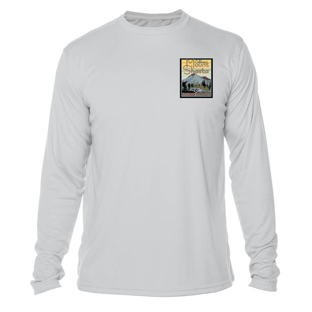 Mount Shasta Vintage Destinations Long Sleeve Men's Microfiber Men's T-Shirt