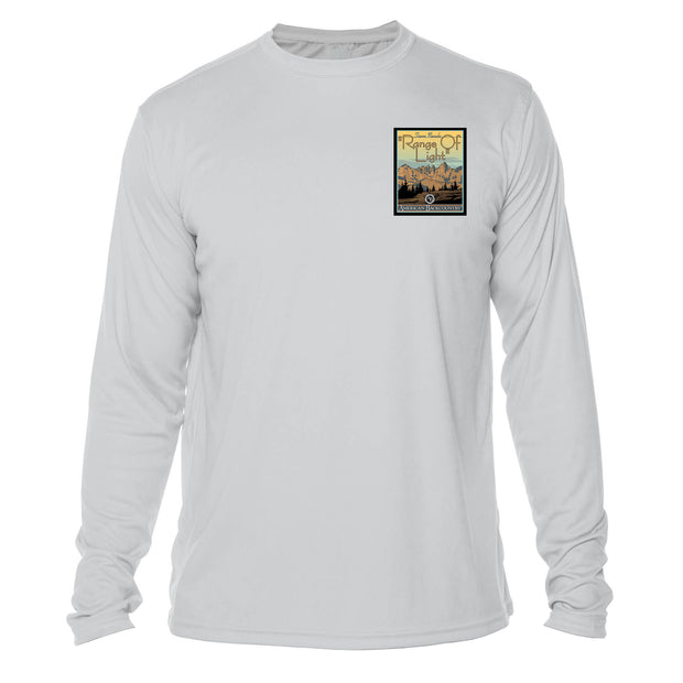 Range Of Light Vintage Destinations Long Sleeve Men's Microfiber Men's T-Shirt