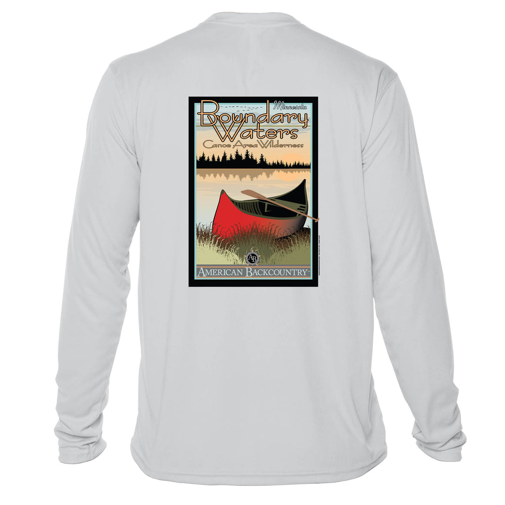 American Backcountry Boundary Waters Vintage Destinations Long Sleeve Men's Microfiber Men's T-Shirt