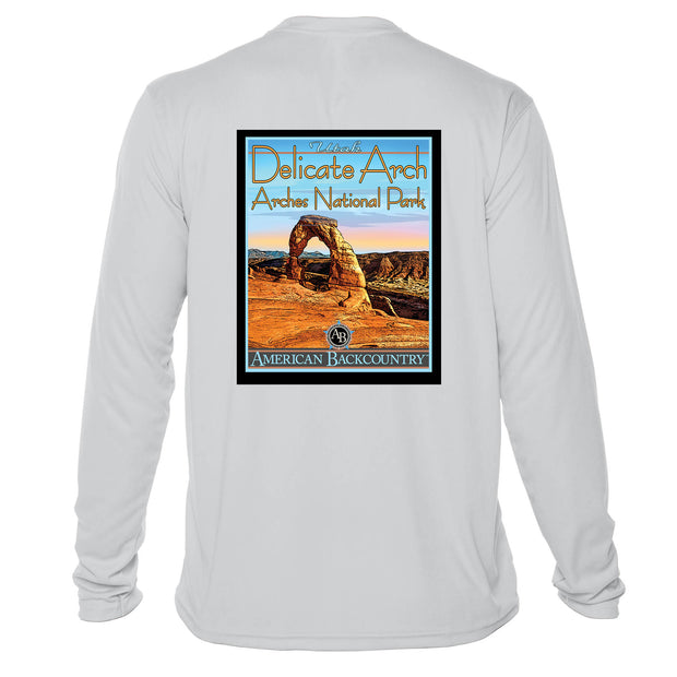 Delicate Arch National Park Vintage Destinations Long Sleeve Men's Microfiber Men's T-Shirt
