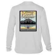 Mount Rainier Vintage Destinations Long Sleeve Men's Microfiber Men's T-Shirt