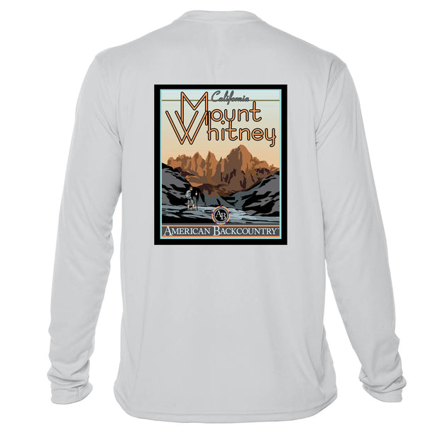 Mount Whitney Vintage Destinations Long Sleeve Men's Microfiber Men's T-Shirt