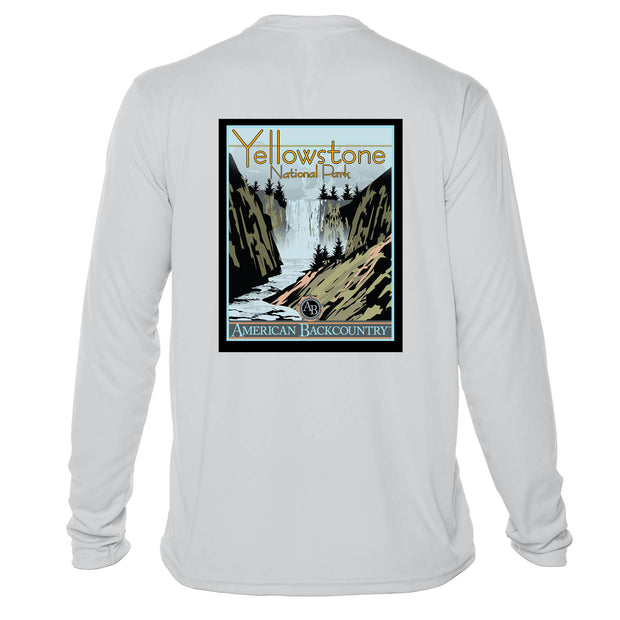 Yellowstone National Park Vintage Destinations Long Sleeve Men's Microfiber Men's T-Shirt