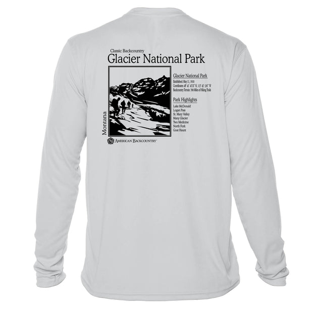 Glacier National Park Classic Backcountry Long Sleeve Microfiber Men's T-Shirt