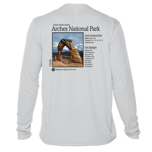 Arches National Park Classic Backcountry Long Sleeve Microfiber Men's T-Shirt