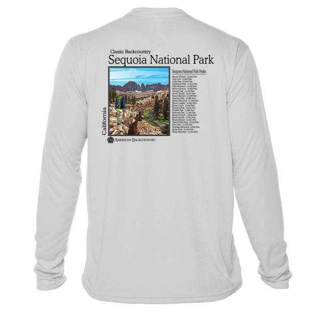 Sequoia National Park Classic Backcountry Long Sleeve Microfiber Men's T-Shirt