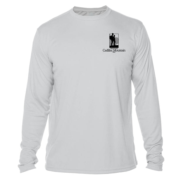 Cadillac Mountain Classic Mountain Long Sleeve Microfiber Men's T-Shirt