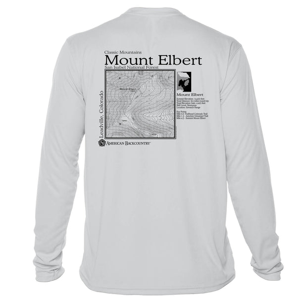 Mount Elbert Classic Mountain Long Sleeve Microfiber Men's T-Shirt