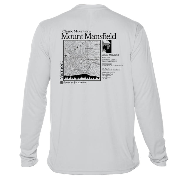 Mount Mansfield Classic Mountain Long Sleeve Microfiber Men's T-Shirt