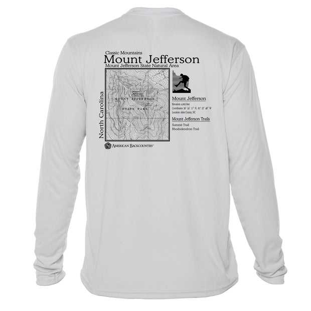 Mount Jefferson Classic Mountain Long Sleeve Microfiber Men's T-Shirt