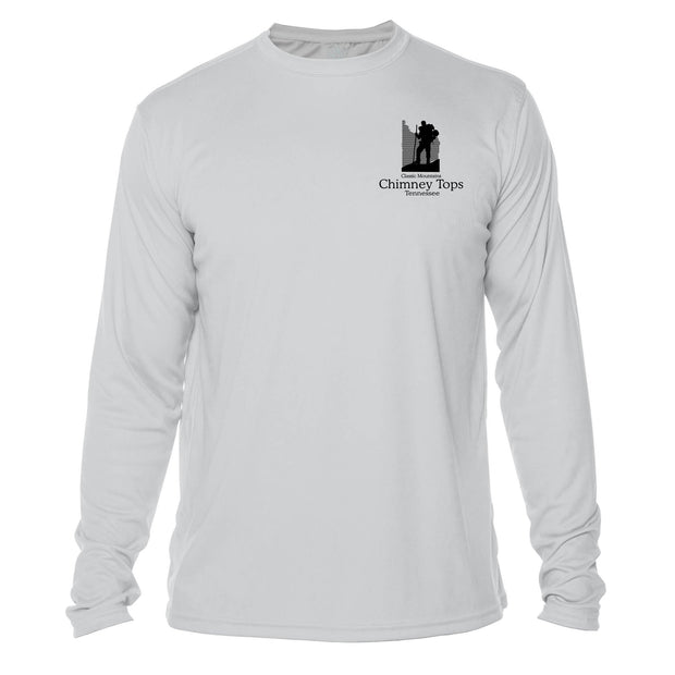 Chimney Tops Classic Mountain Long Sleeve Microfiber Men's T-Shirt