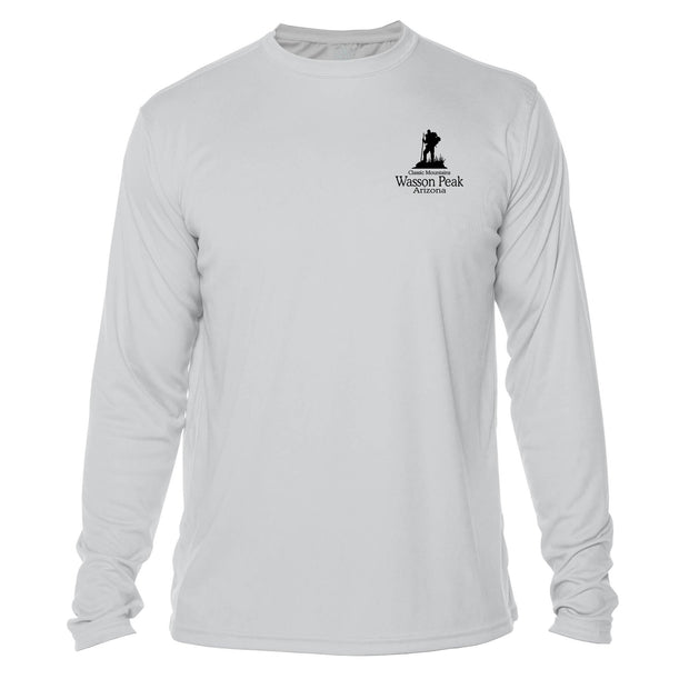 Wasson Peak Classic Mountain Long Sleeve Microfiber Men's T-Shirt