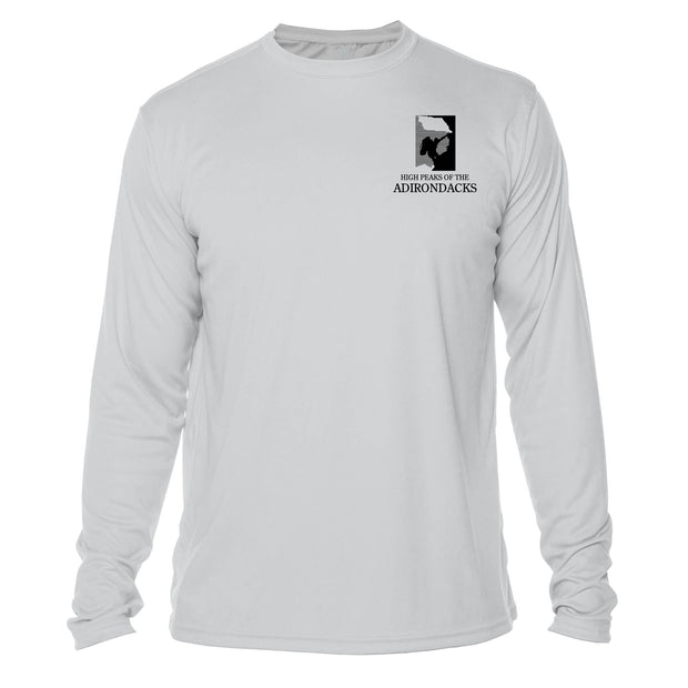 Adirondacks Diamond Topo Long Sleeve Microfiber Men's T-Shirt