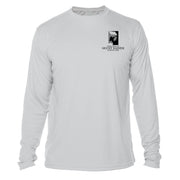 Mount Rainier Peaks Diamond Topo Long Sleeve Microfiber Men's T-Shirt