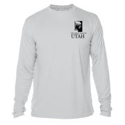 Utah Diamond Topo Long Sleeve Microfiber Men's T-Shirt