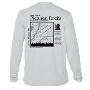 Pictured Rocks Great Trails Long Sleeve Microfiber Men's T-Shirt